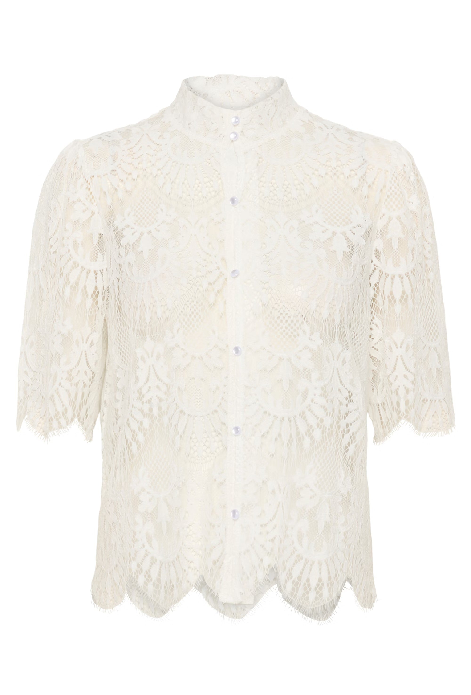 CULTURE OKRAM LACE BLOUSE
