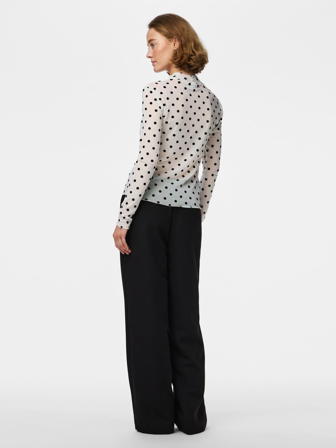 PIECES JESHI LS HIGH NECK TOP