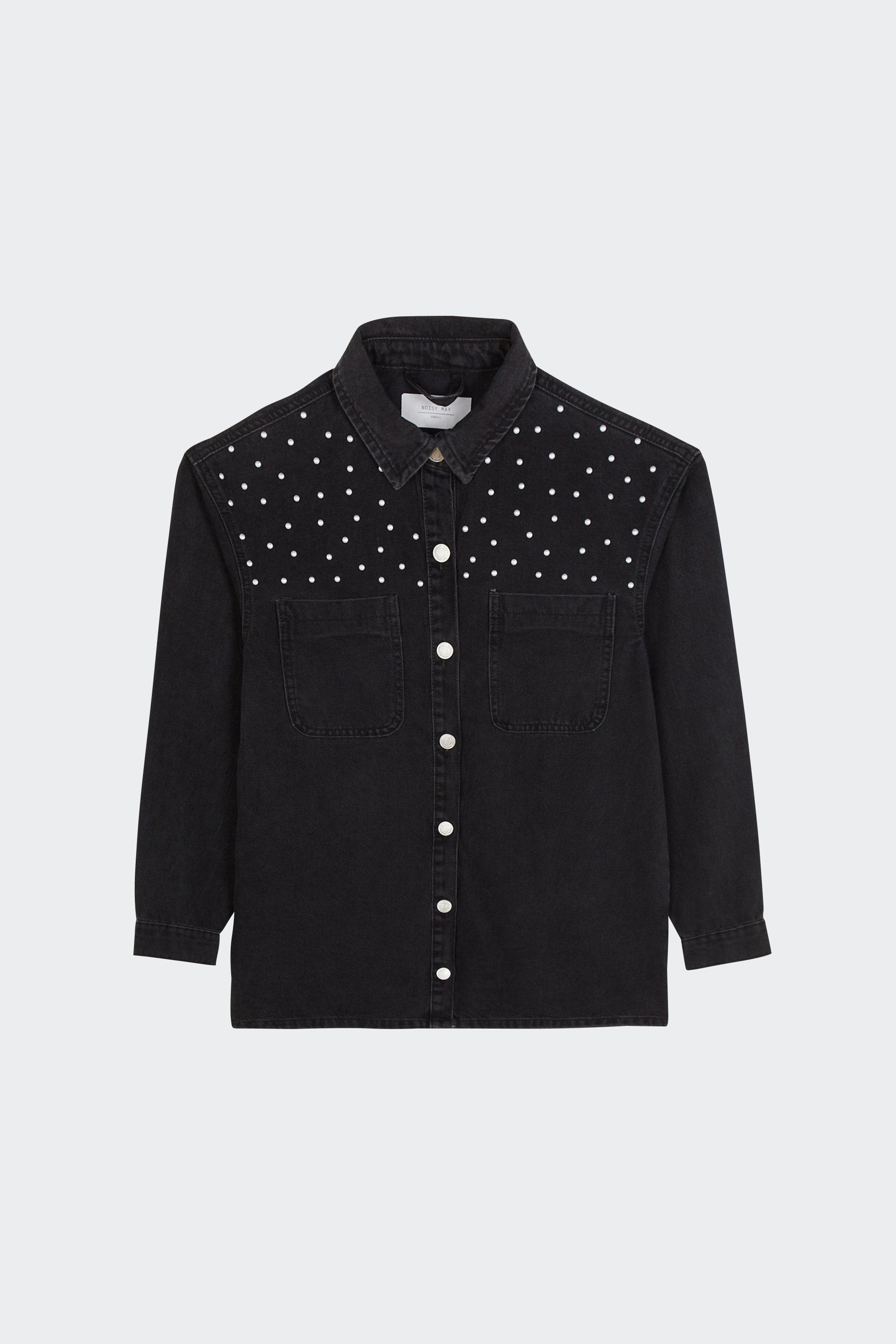 NOISY MAY ALVA LS OVERSIZE STUD SHACKET