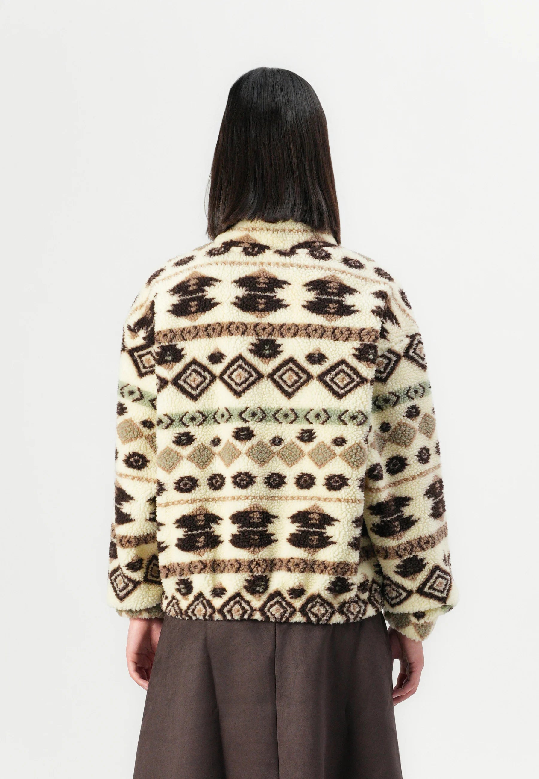 ONLY JANNE AZTEC TEDDY L/S HALFZIP