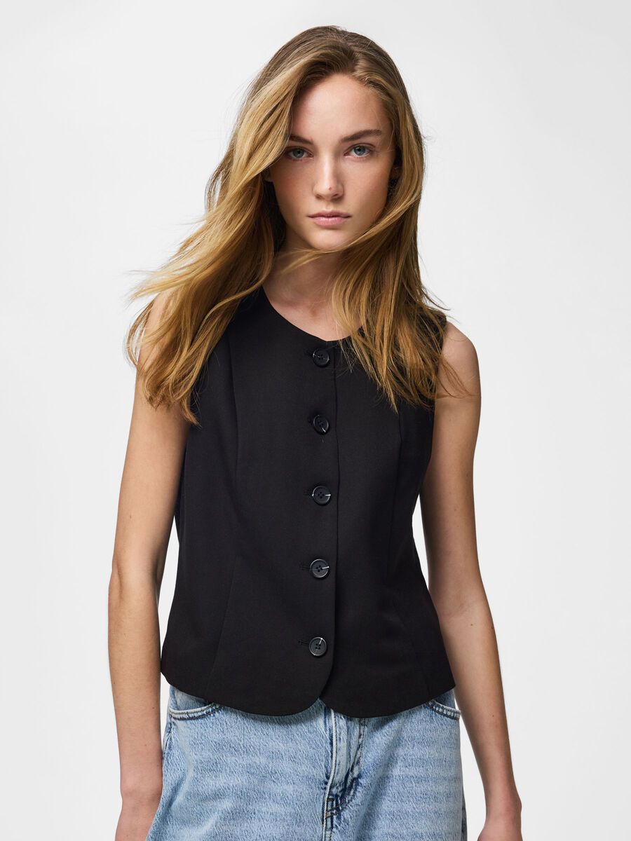 PIECES KAMIL FITTED VEST NOOS