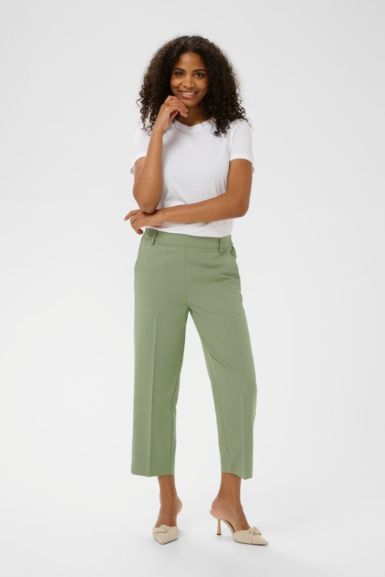 KAFFE SAKURA HW CROPPED PANTS