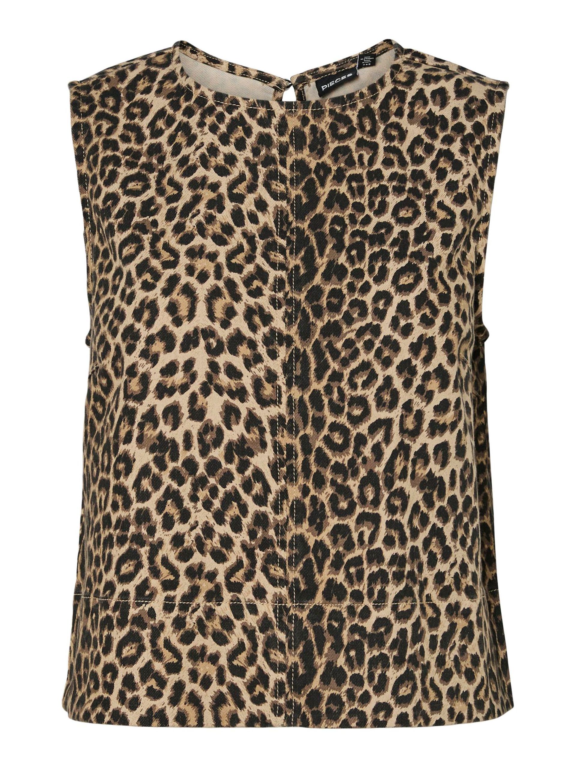 PIECES SALUME SL DENIM TOP