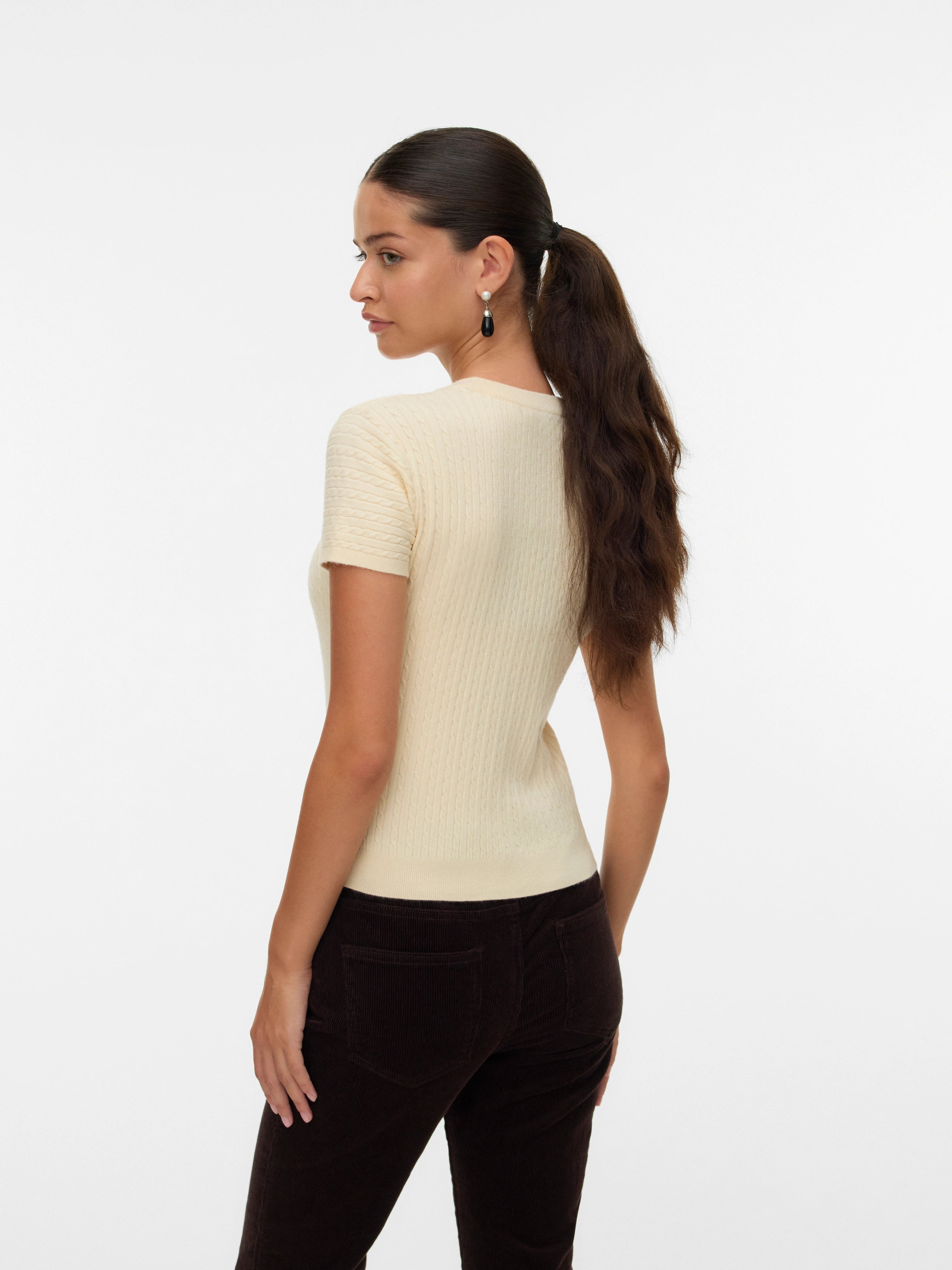 VERO MODA MIRLA SS O-NECK PULLOVER