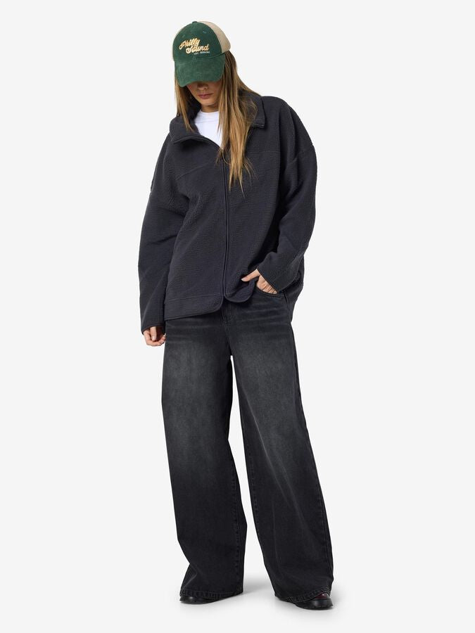 NOISY MAY COZY L/S ZIP SWEATER