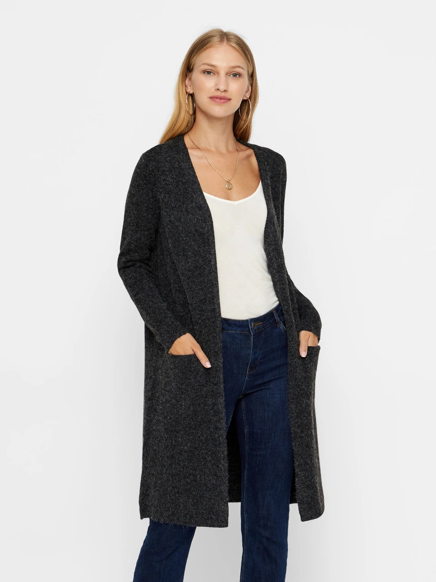 VERO MODA DOFFY LS LONG OPEN CARDIGAN