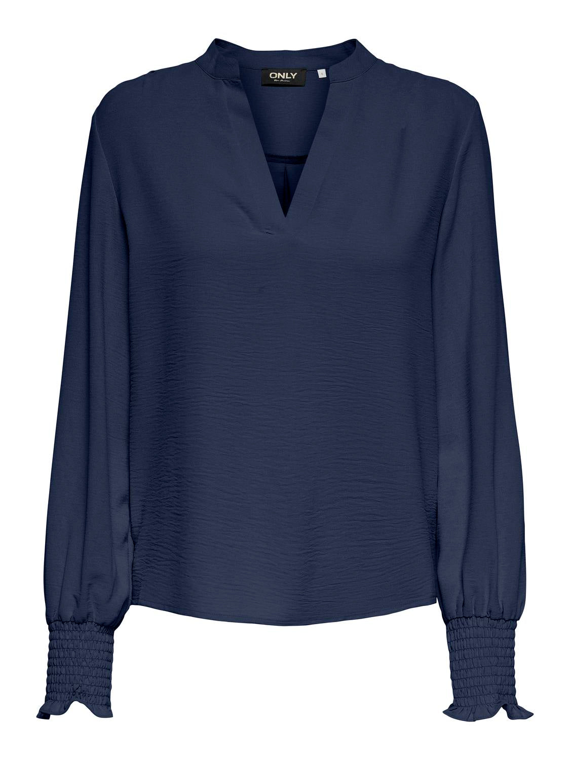 ONLY METTE V-NECK LS SMOCK TOP