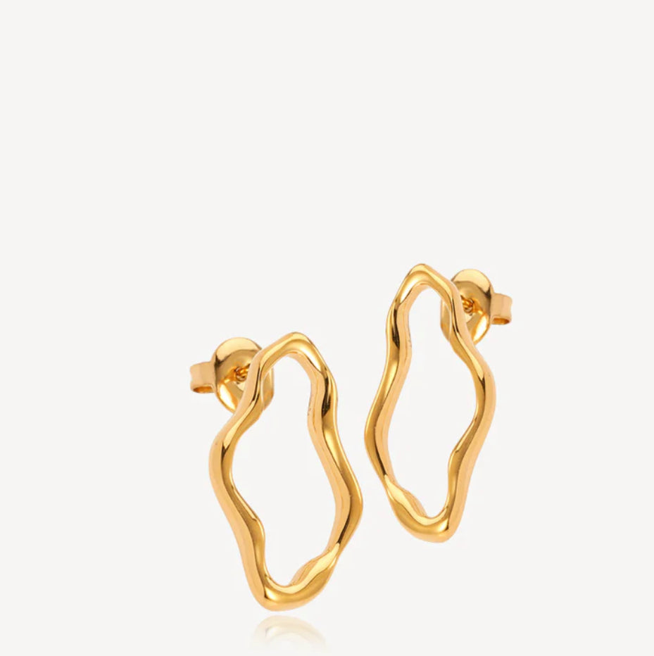 SISTIE2ND WAVY EARSTUDS