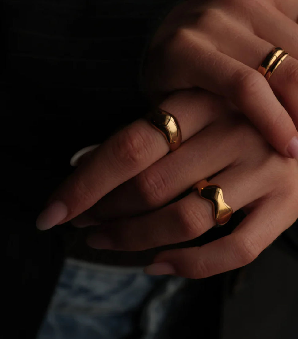 SISTIE2ND WAVY RING LARGE