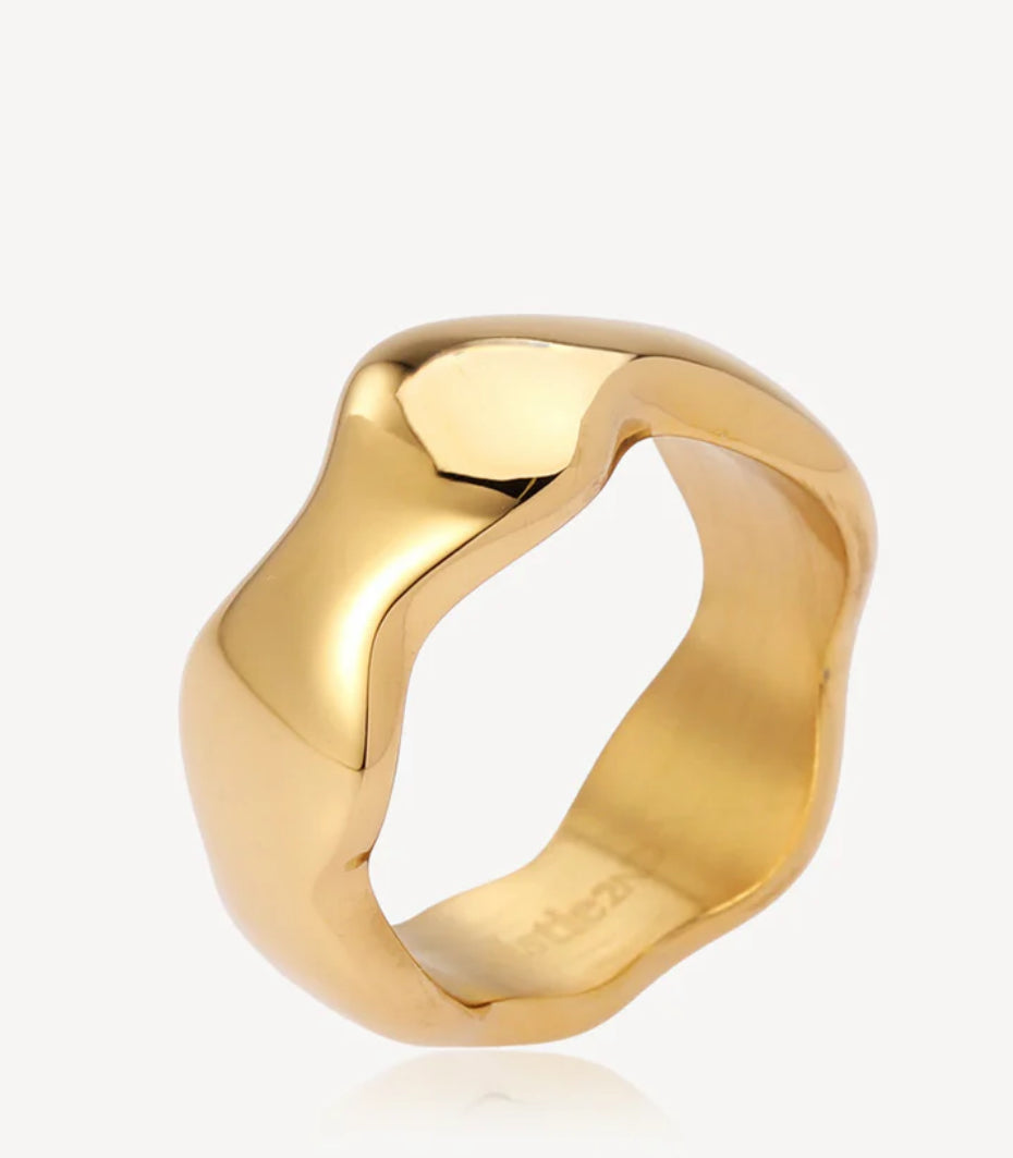 SISTIE2ND WAVY RING LARGE