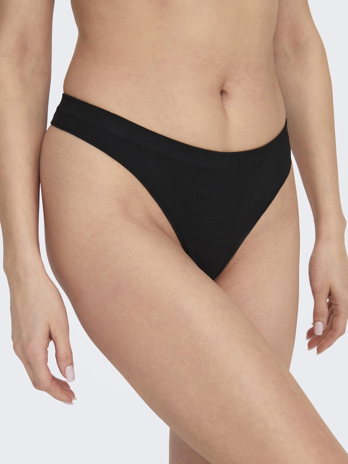ONLY VICKY RIB SEAMLESS THONG