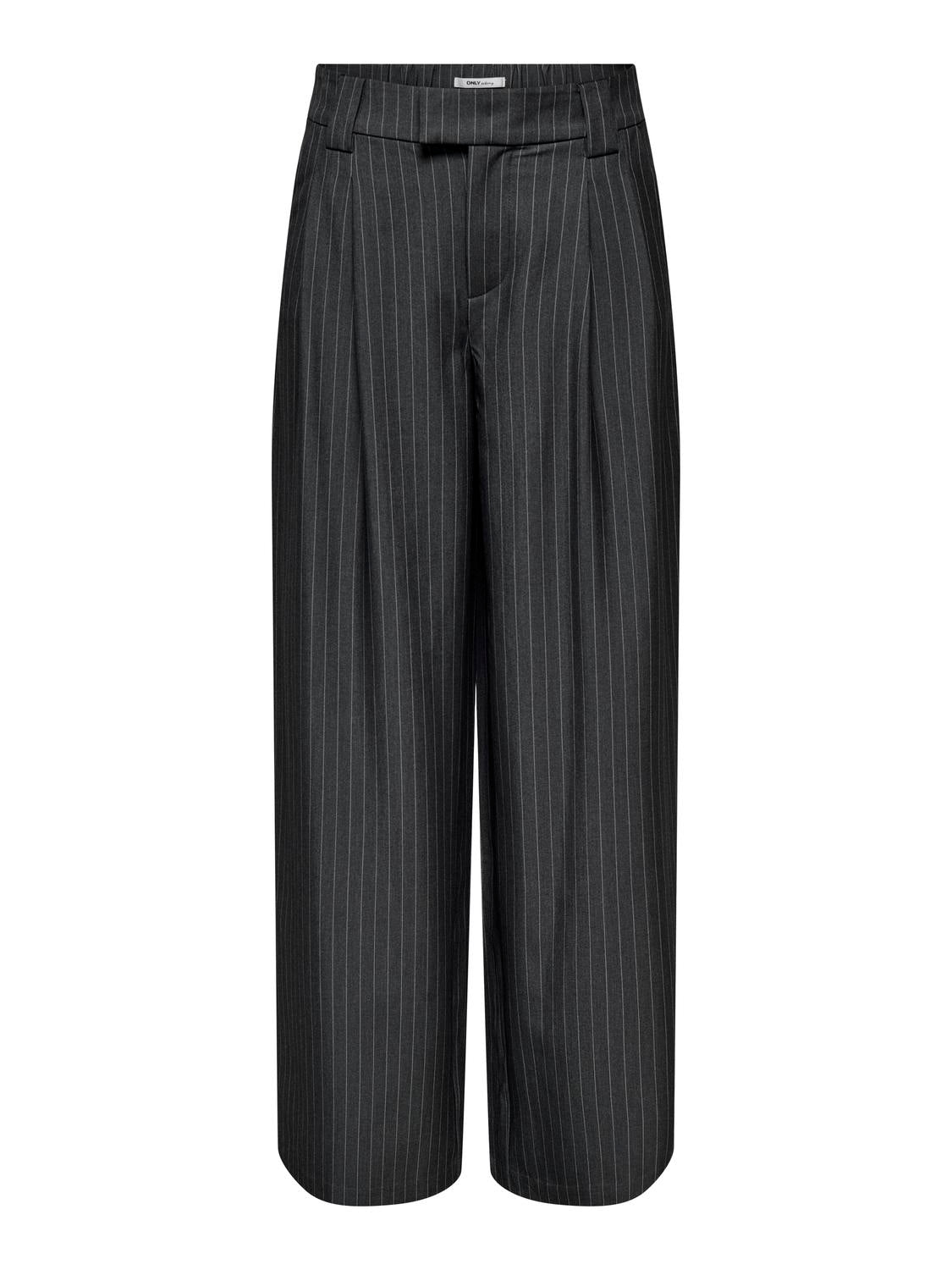 ONLY NISA LIFE MW PINSTRIPE WIDE PANT