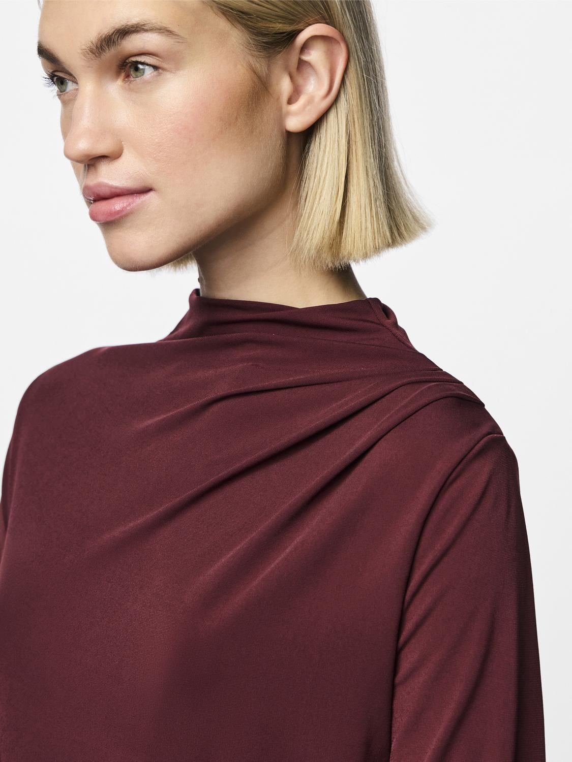 PIECES MADISON LS DRAPED TOP