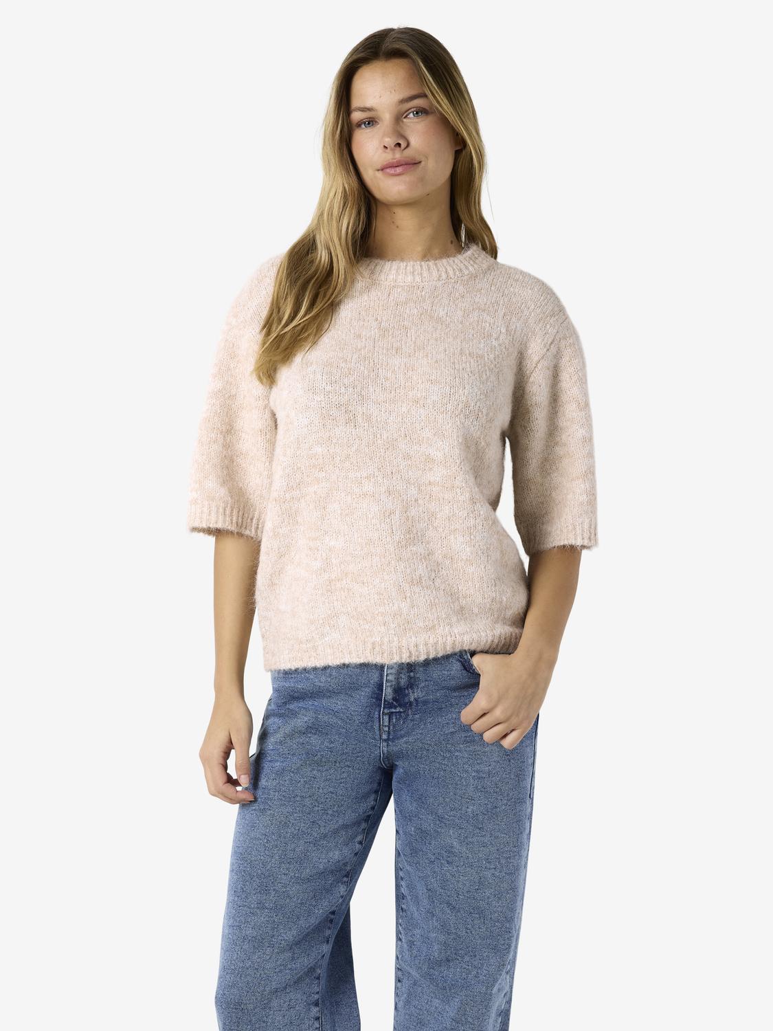 NOISY MAY SUTTON S/S O-NECK KNIT NOOS