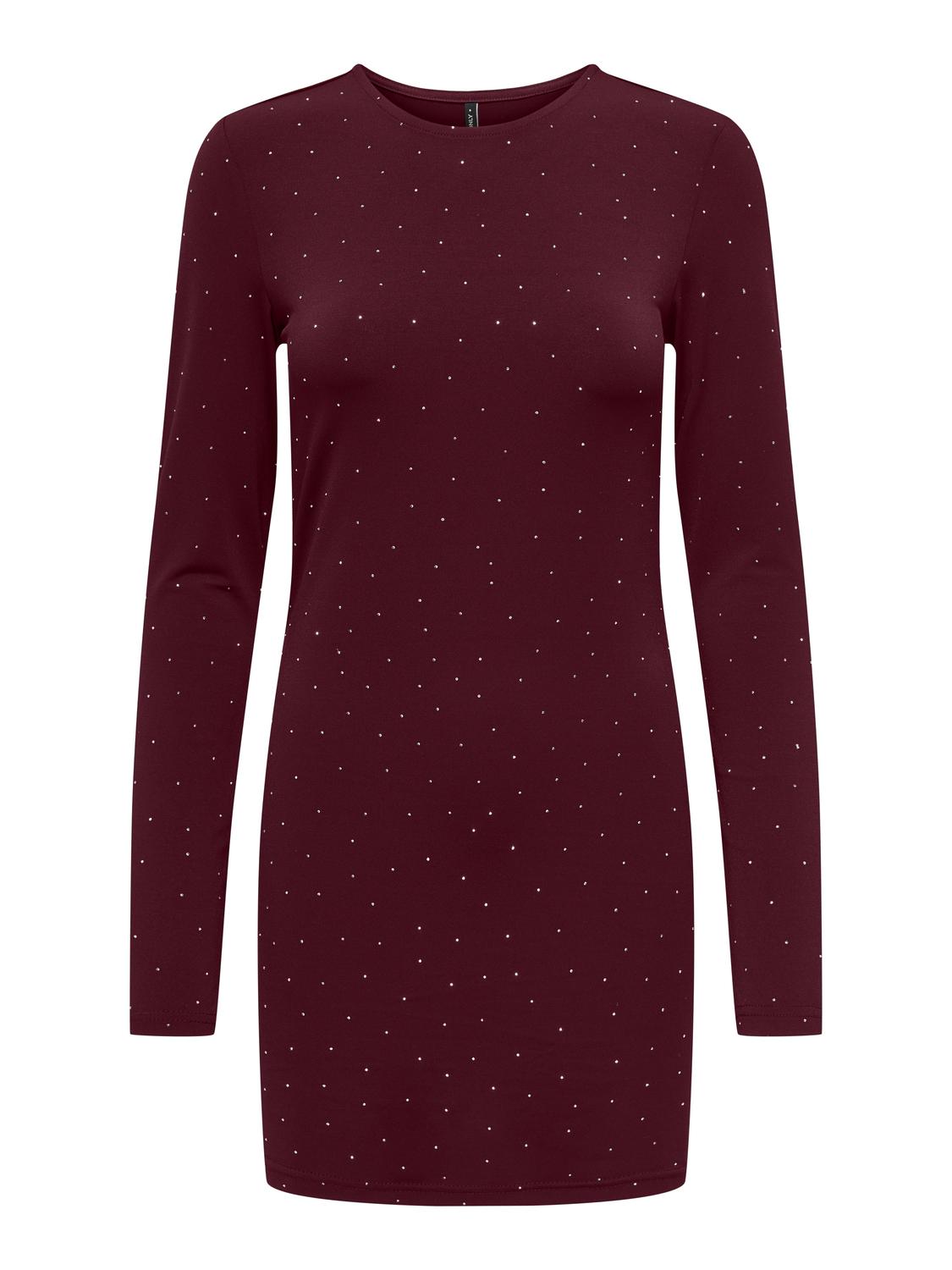 ONLY ZITA L/S O-NECK SHORT DRESS