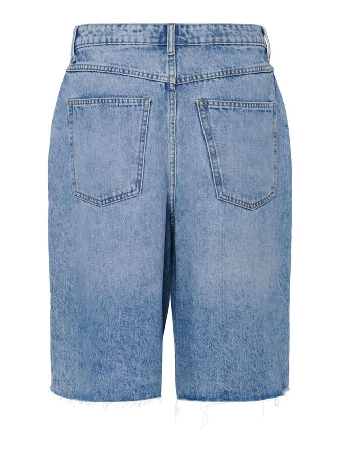 PIECES TASHA MW BAGGY DENIM SHORTS