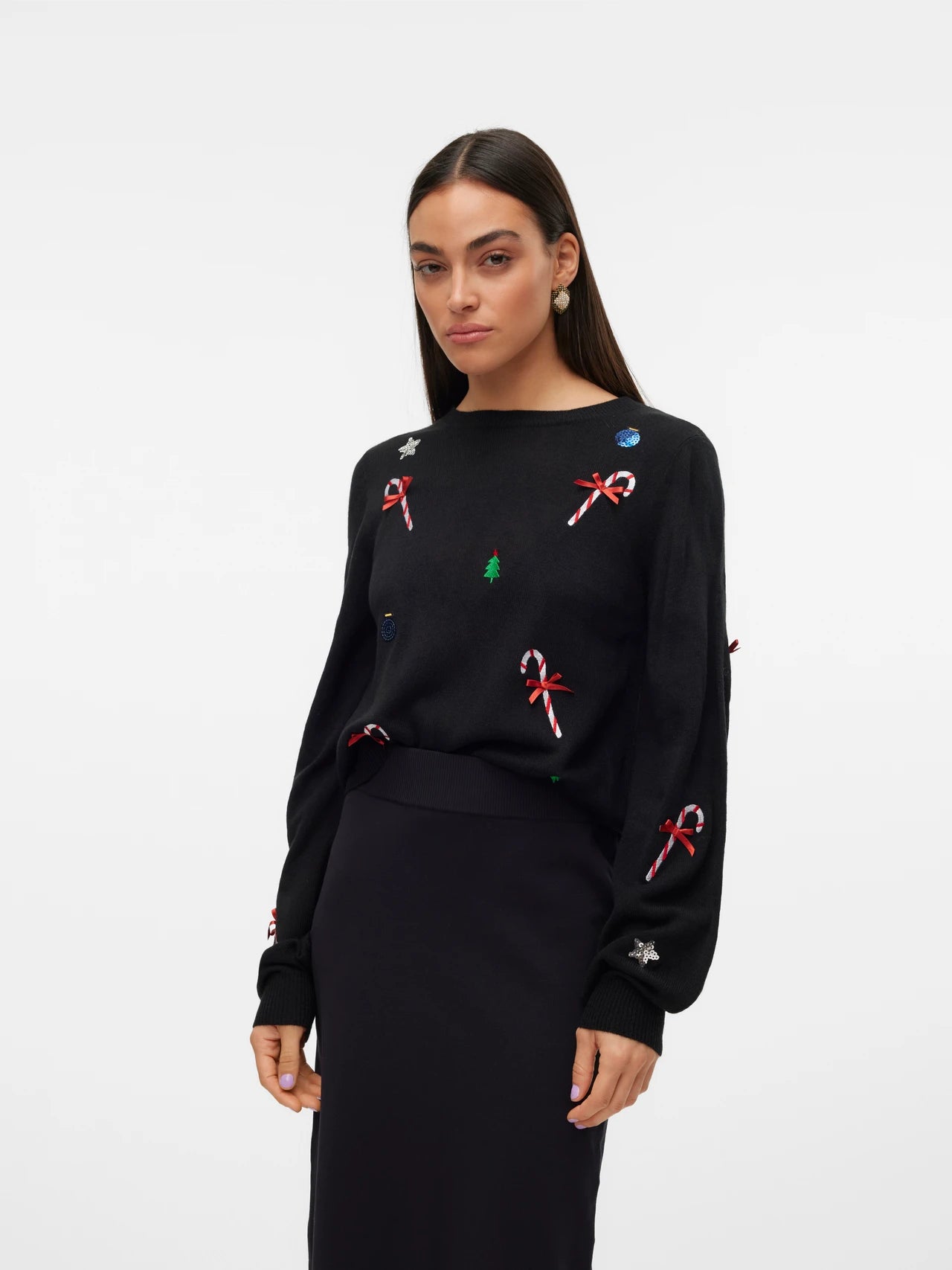 VERO MODA NEW JOLLY LS O-NECK PULL XMAS