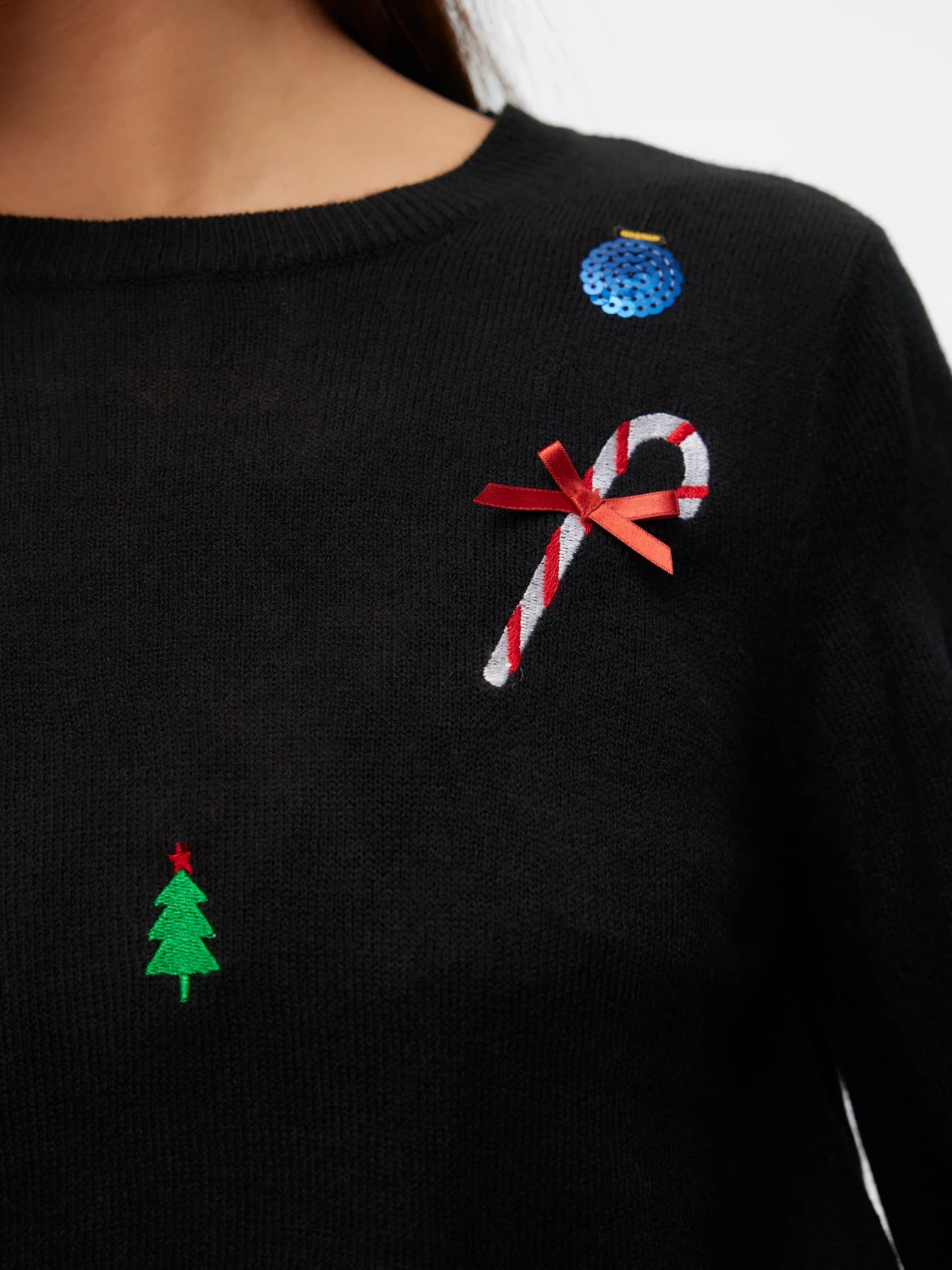 VERO MODA NEW JOLLY LS O-NECK PULL XMAS