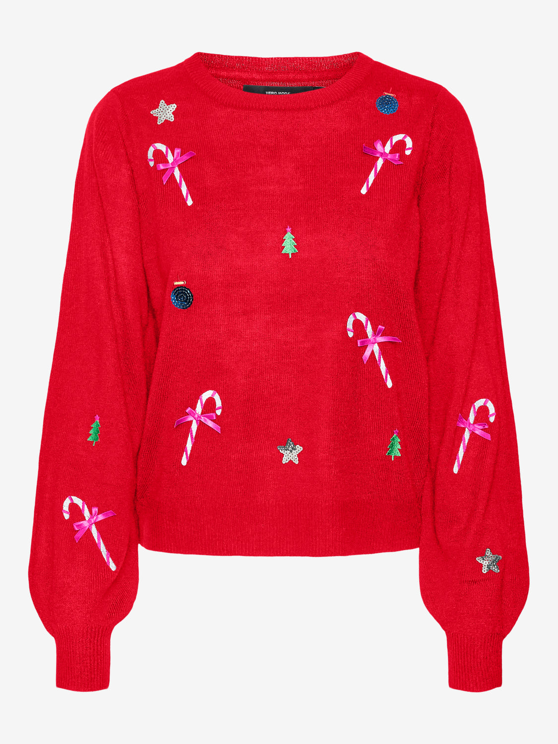 VERO MODA NEW JOLLY LS O-NECK PULL XMAS