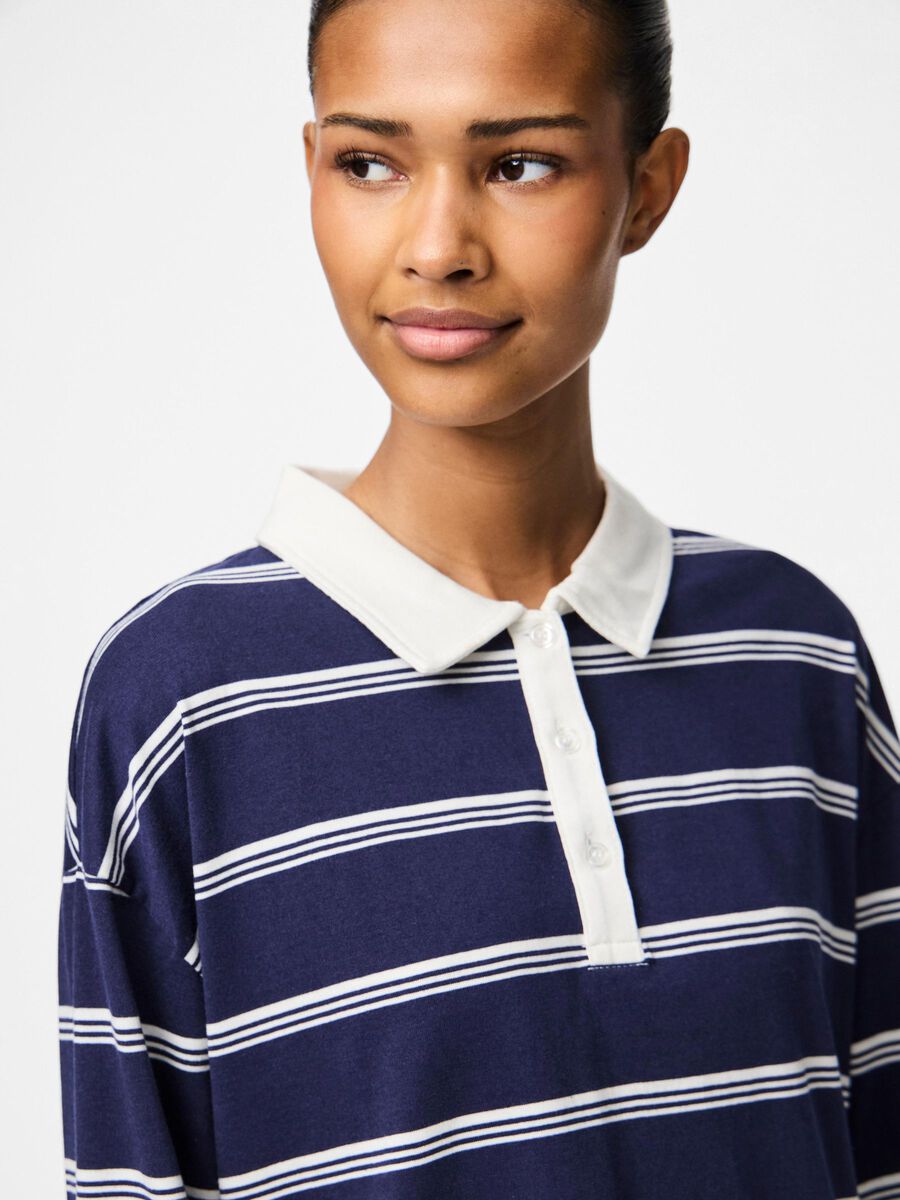 PIECES SADIE LS POLO TOP