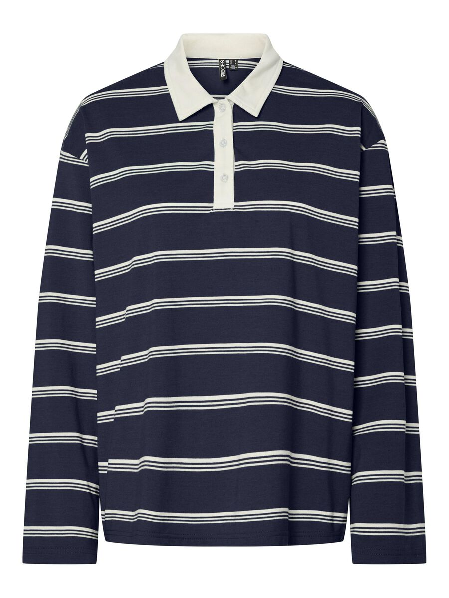 PIECES SADIE LS POLO TOP