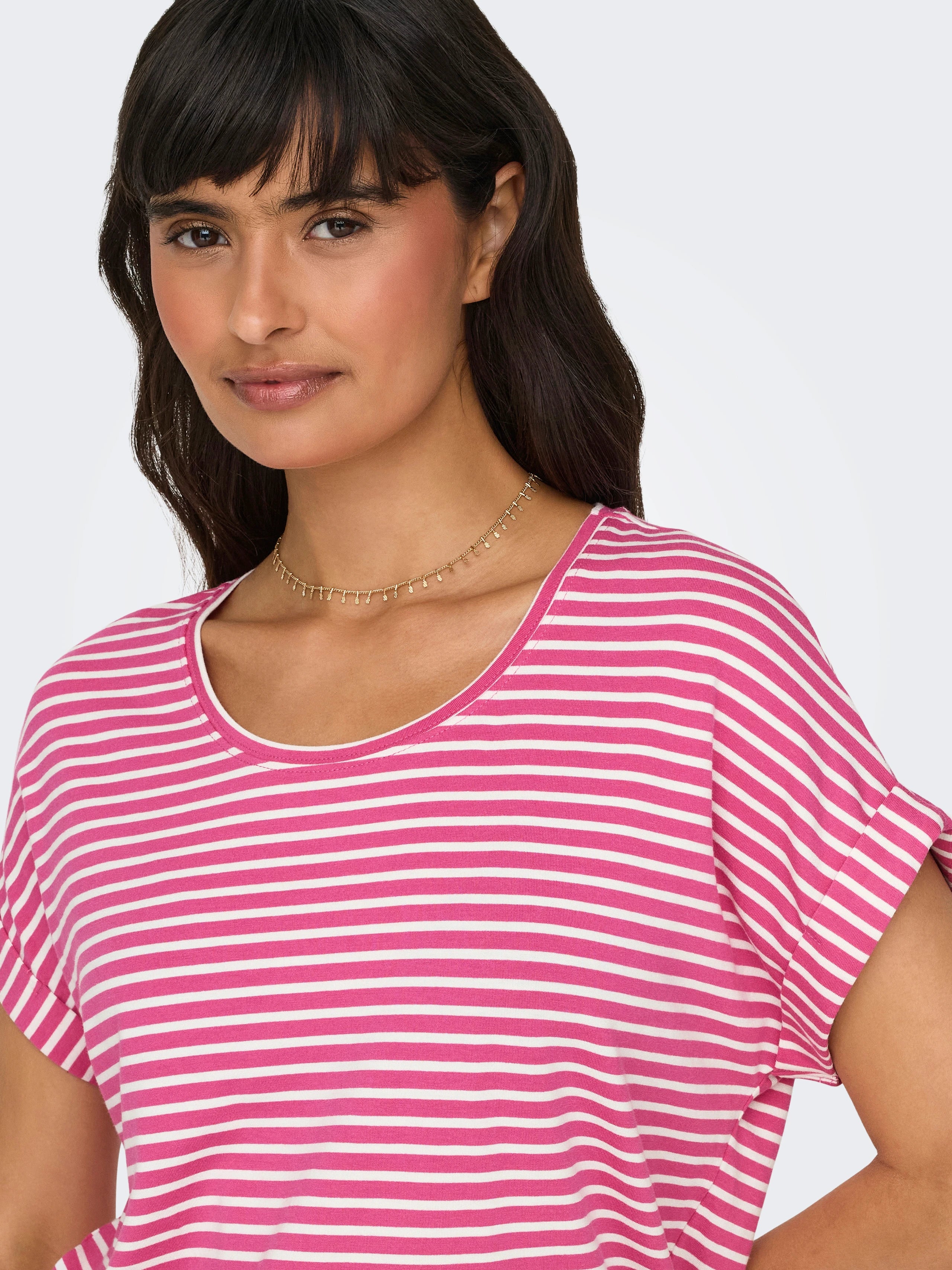 ONLY MOSTER STRIPE S/S O-NECK TOP