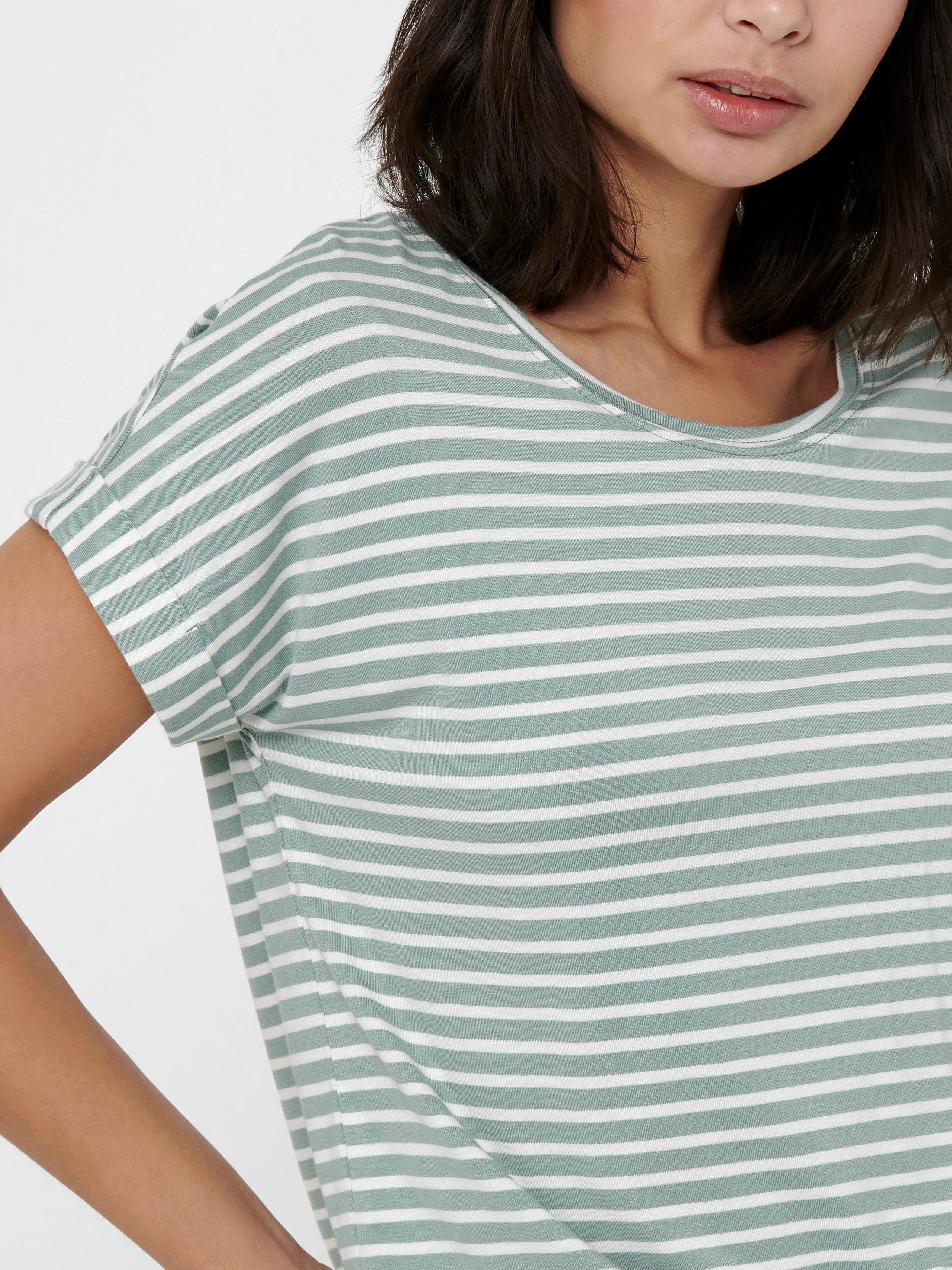 ONLY MOSTER STRIPE S/S O-NECK TOP