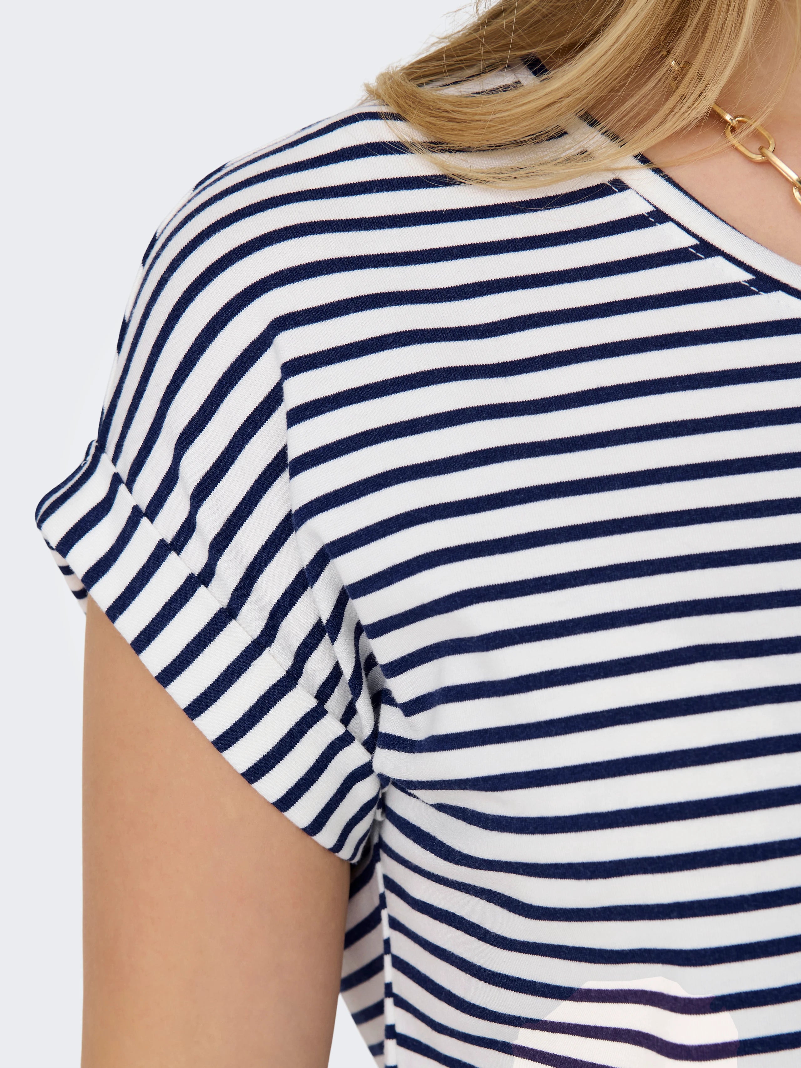 ONLY MOSTER STRIPE S/S O-NECK TOP