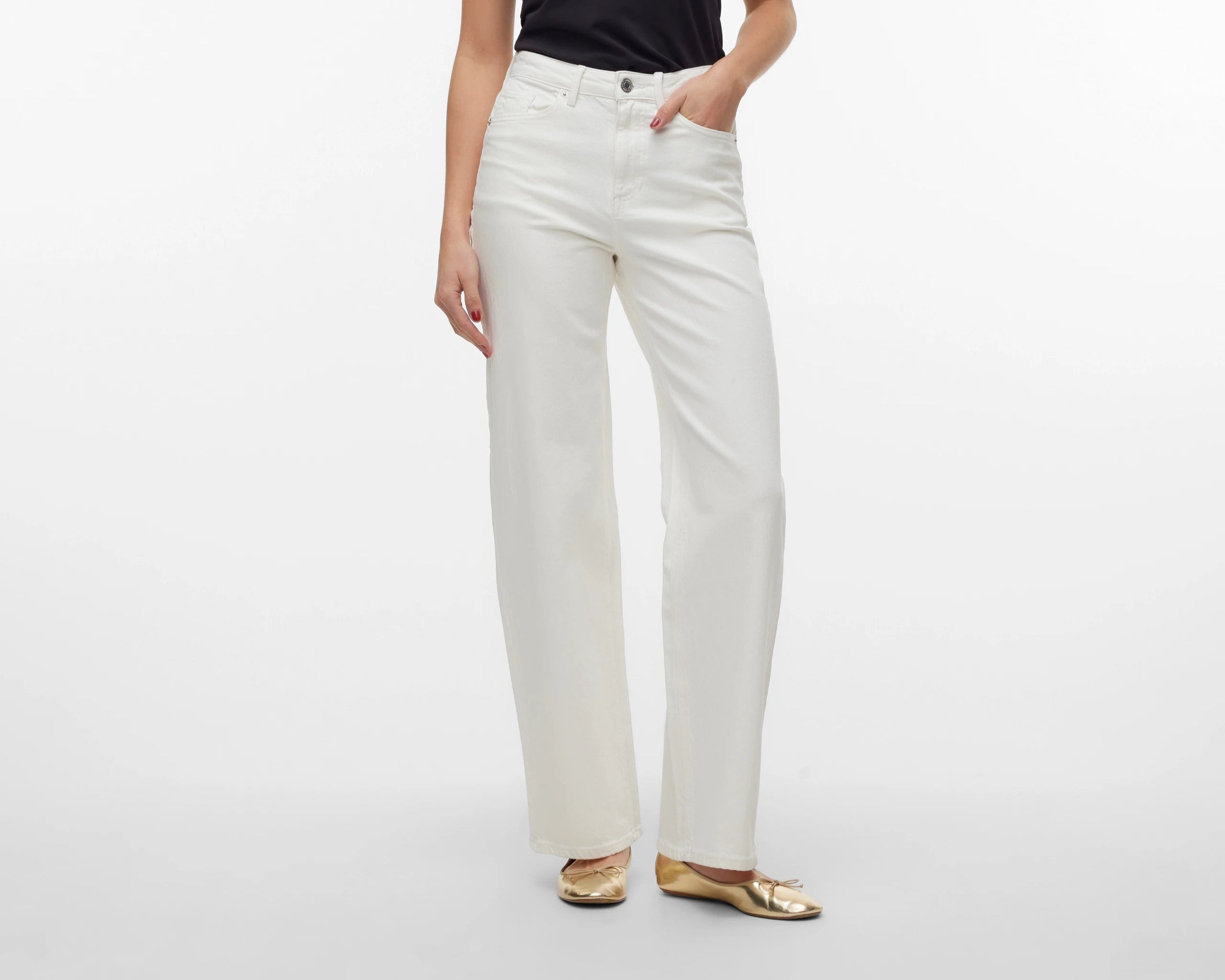 VERO MODA TESSA HR WIDE JEANS COLOR
