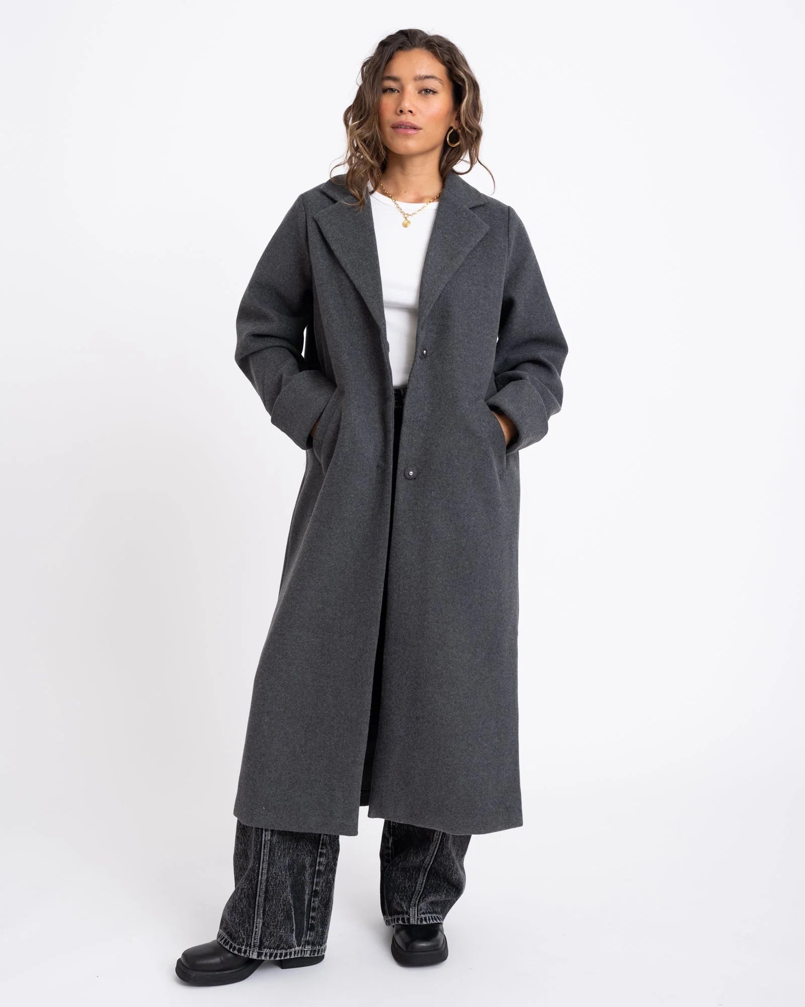 NOISY MAY CADDY L/S LONG COAT