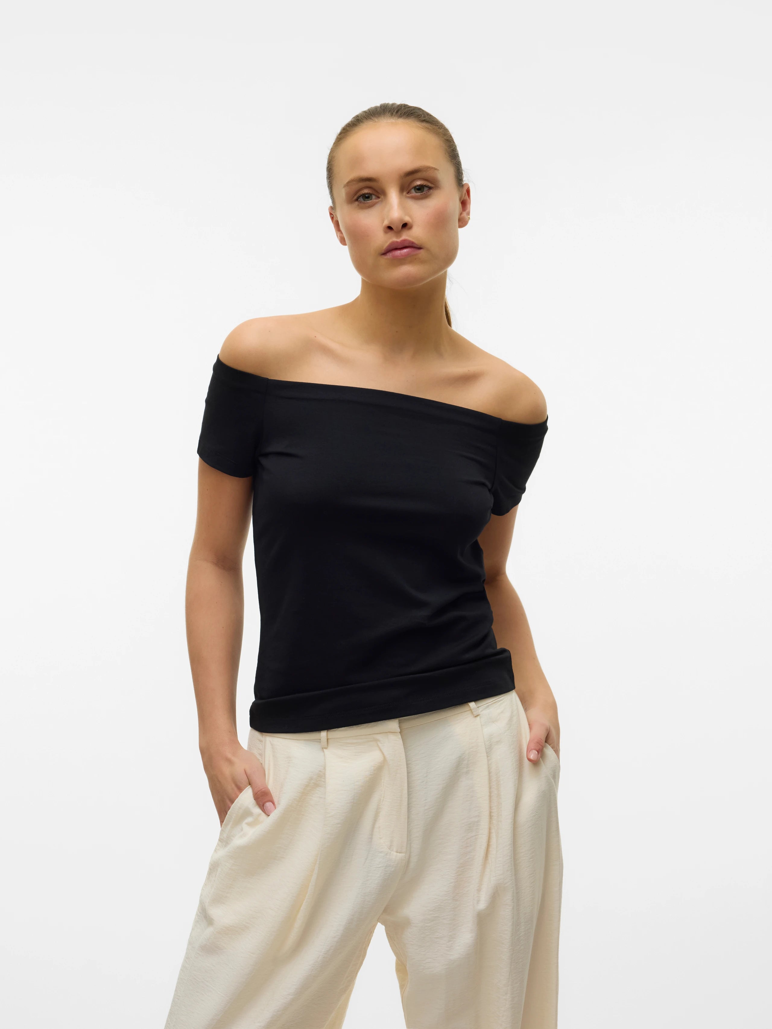 VERO MODA PANDA OFF-SHOULDER TOP