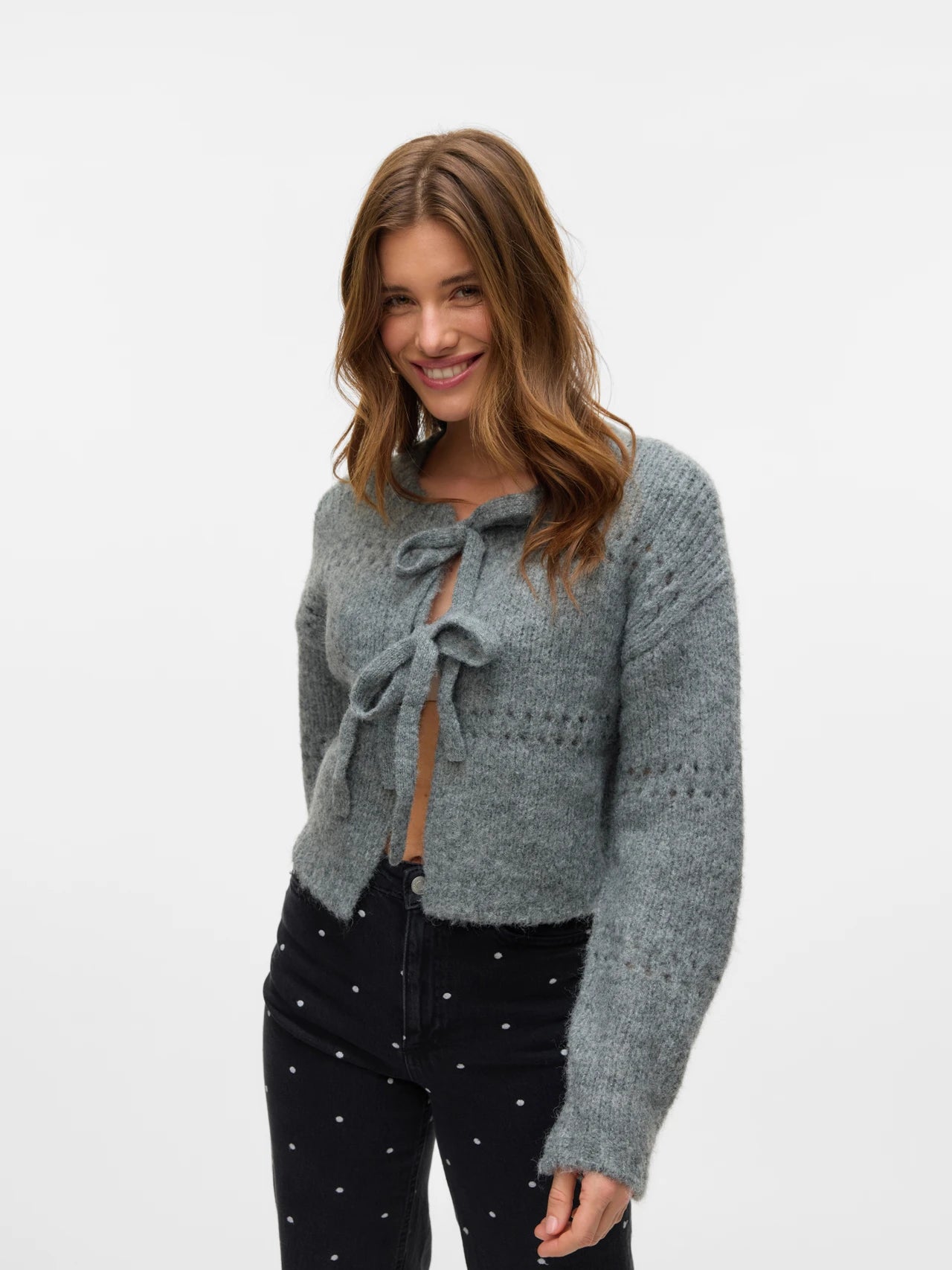 VERO MODA ADELINA LS SHORT TWO WAY CARDIGAN