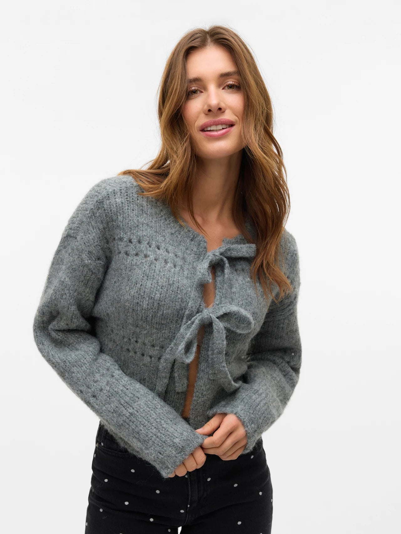 VERO MODA ADELINA LS SHORT TWO WAY CARDIGAN
