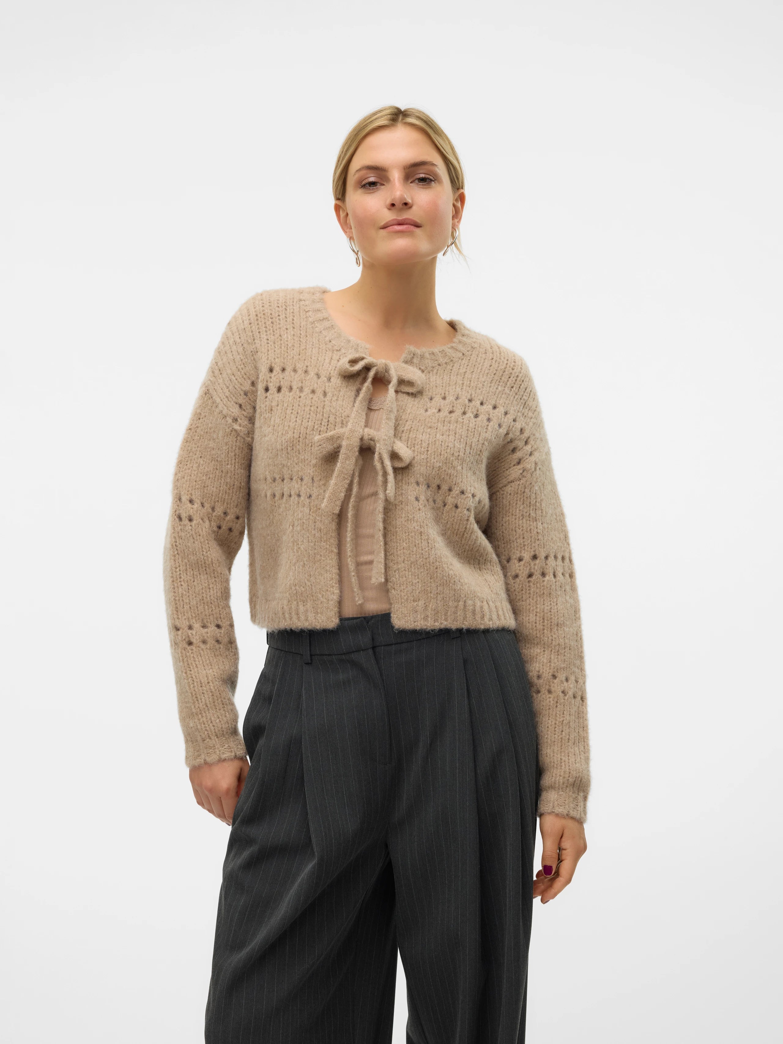 VERO MODA ADELINA LS SHORT TWO WAY CARDIGAN