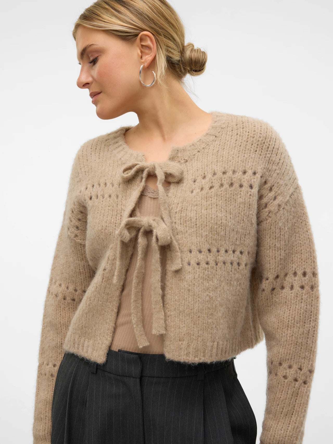 VERO MODA ADELINA LS SHORT TWO WAY CARDIGAN