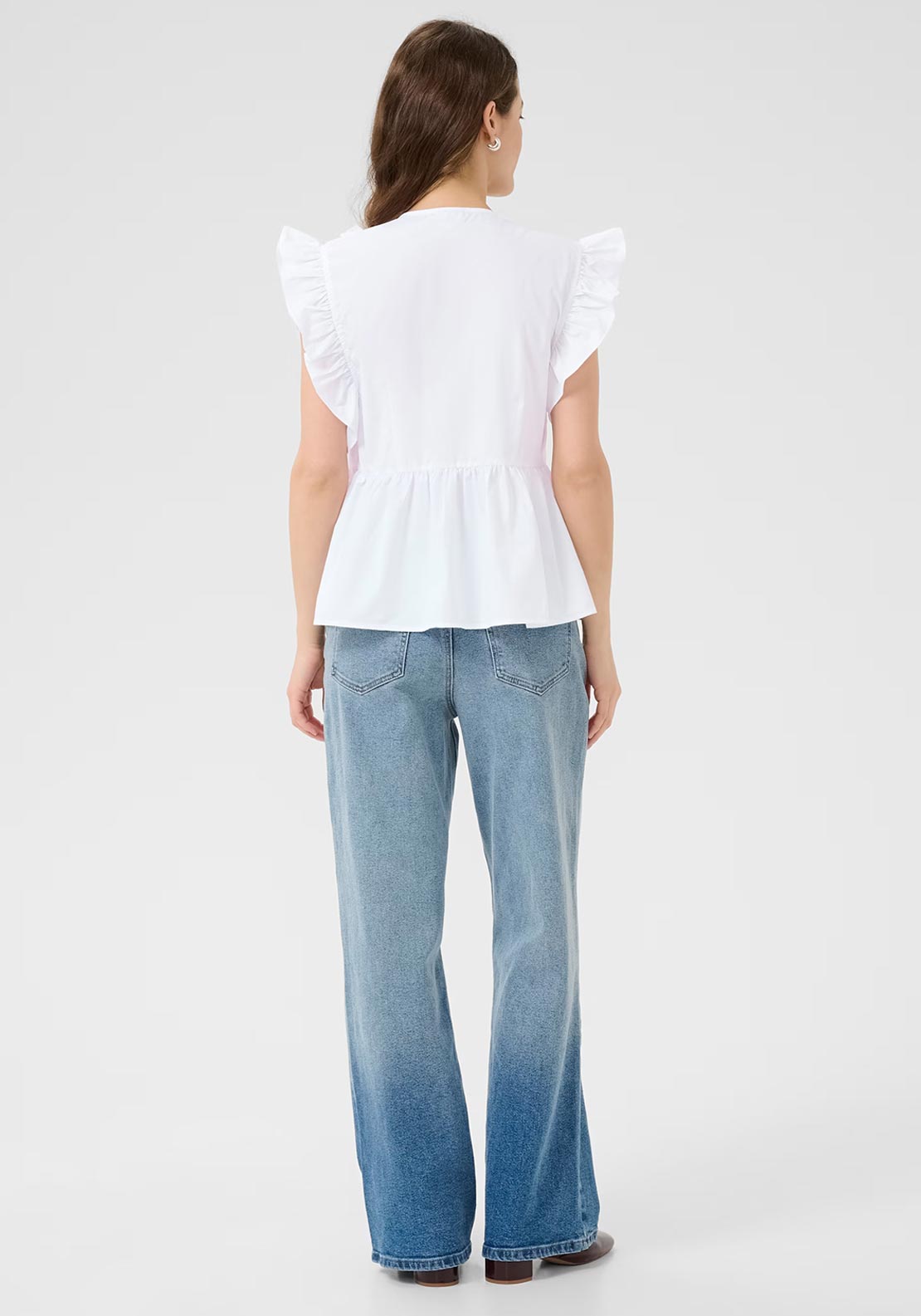 KAFFE GERID FLOUNCE TOP