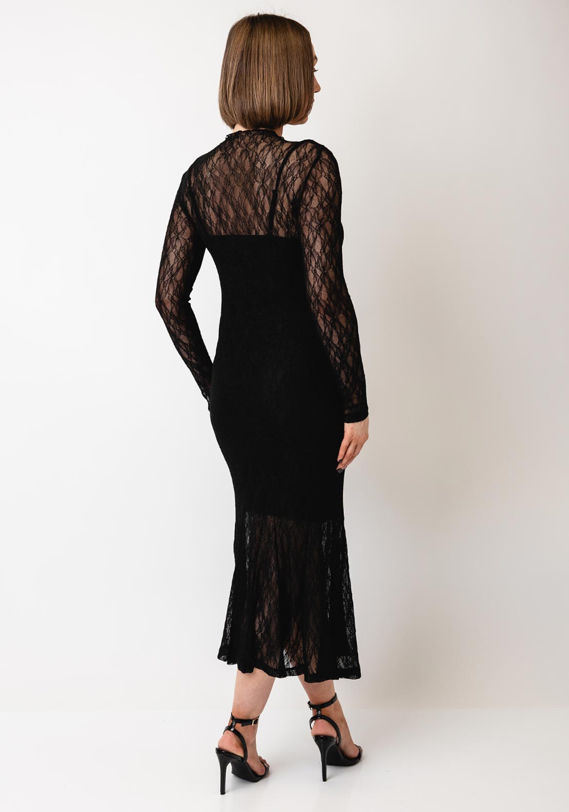 AWARE TESSY LS HIGH NECK 7/8 DRESS