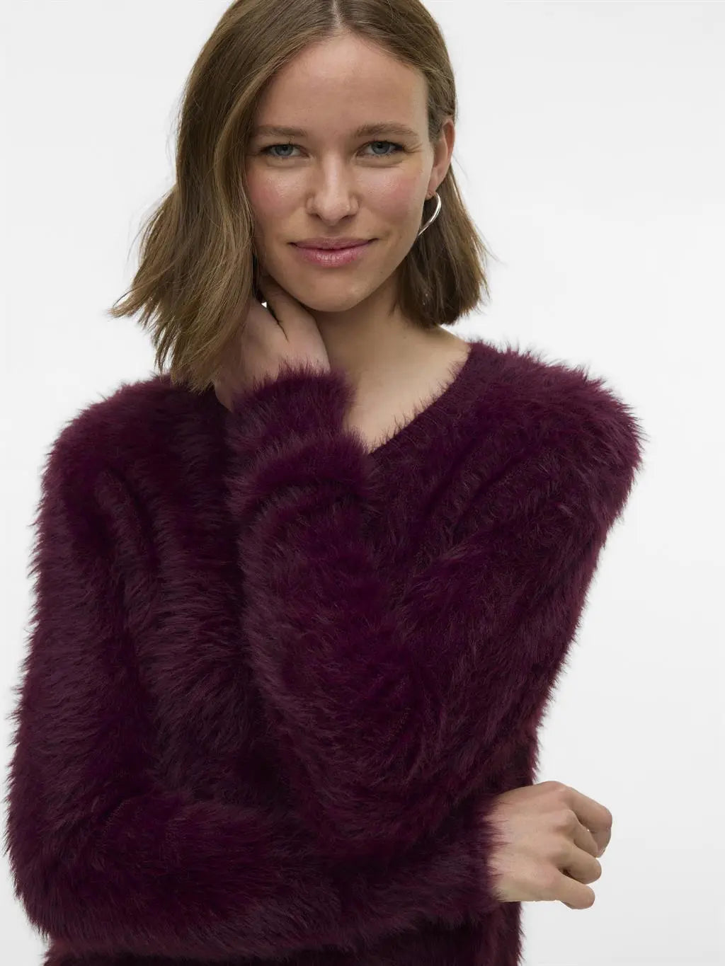 VERO MODA FLUFFY LS ONECK CARDIGAN