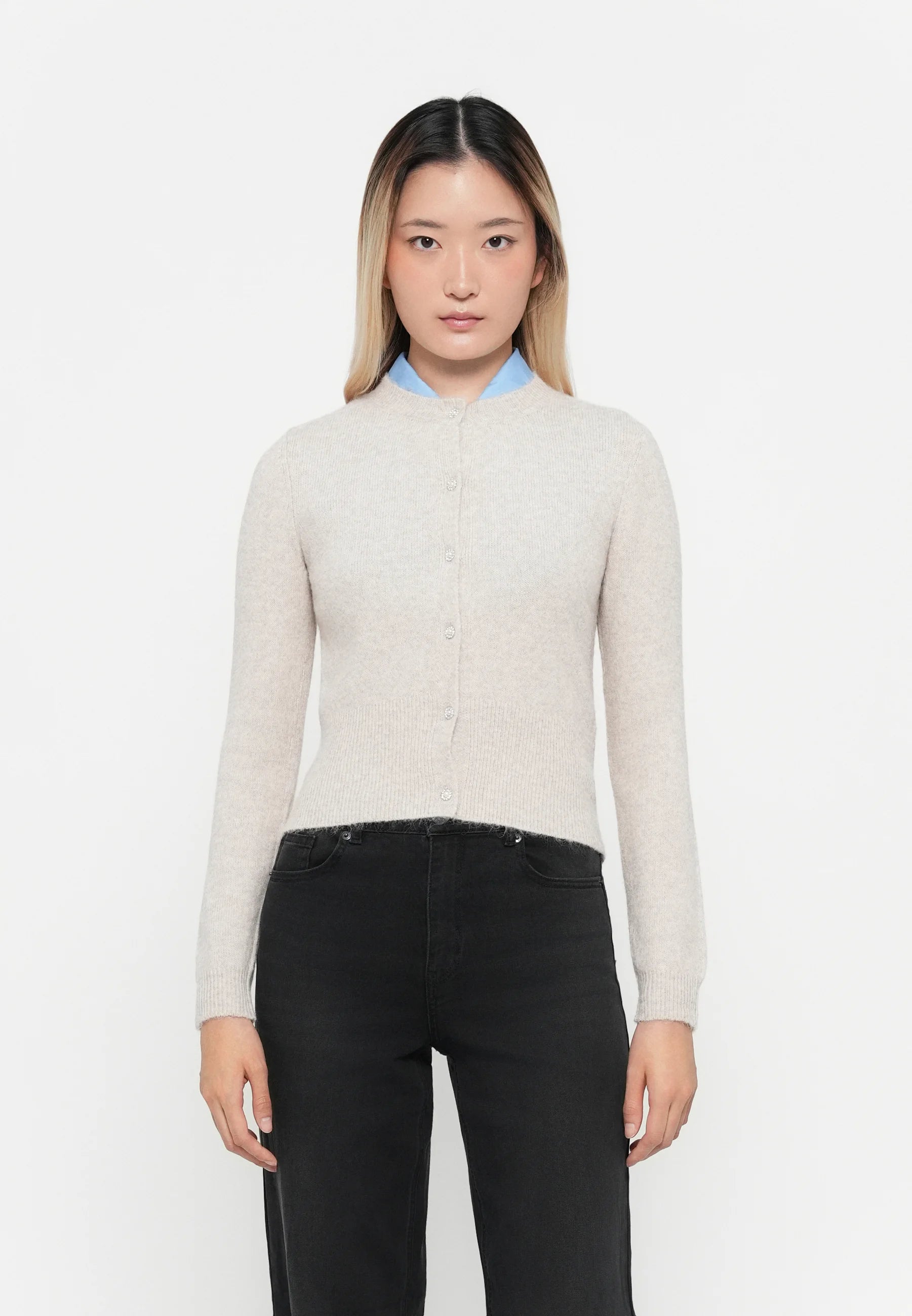 ONLY HAVANNA LS BUTTON CARDIGAN