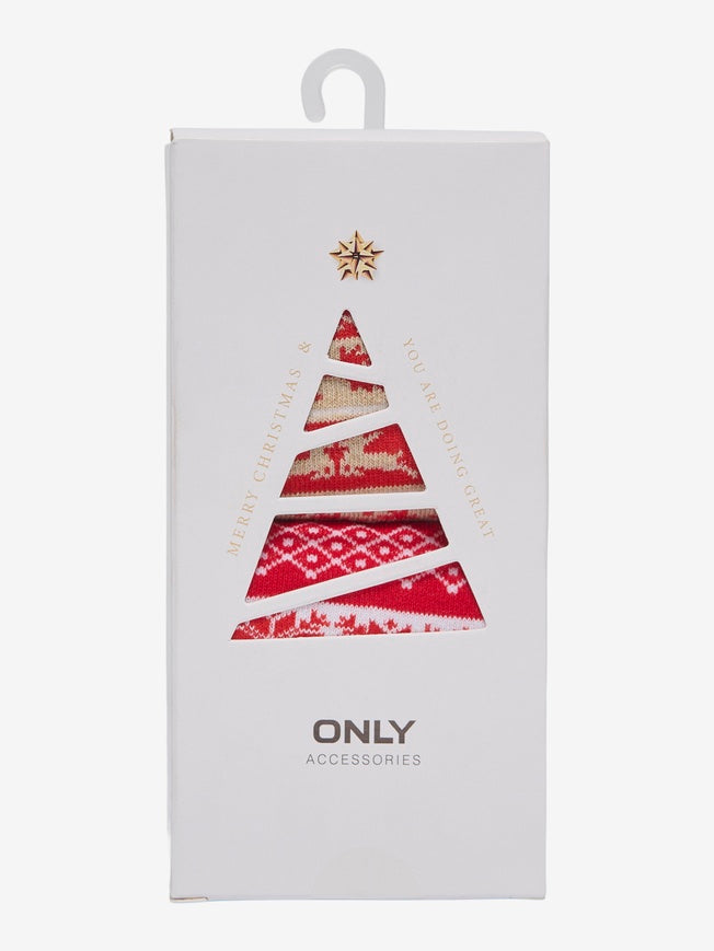 ONLY CHRISTMAS 2-PACK SOCK BOX