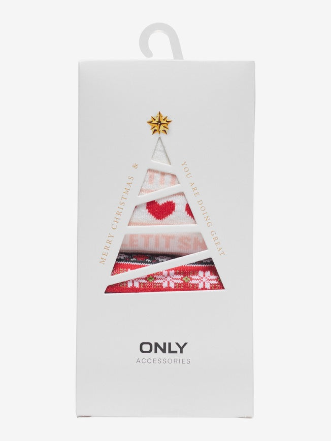 ONLY CHRISTMAS 2-PACK SOCK BOX