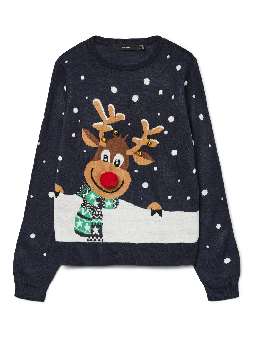 VERO MODA FROSTYDEER LS O-NECK PULLOVER XMAS