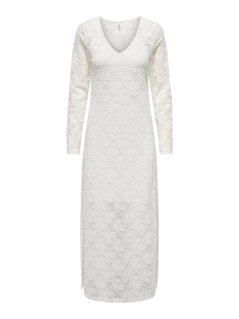 ONLY ROSE L/S LONG LACE DRESS
