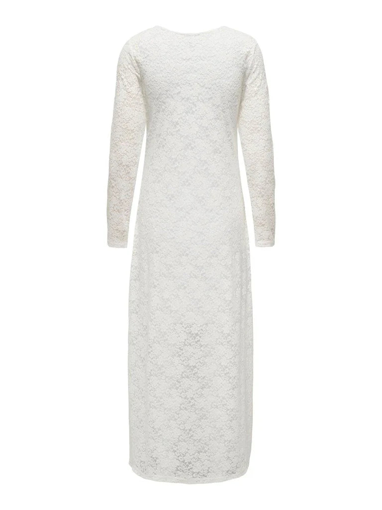 ONLY ROSE L/S LONG LACE DRESS