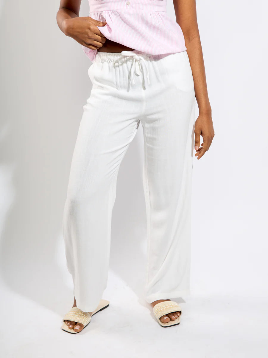 ONLY SIESTA MW PULL-UP LINEN PANT