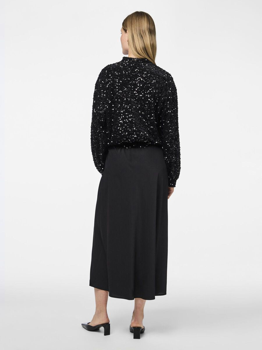 PIECES FRANAN HW ANKLE SKIRT