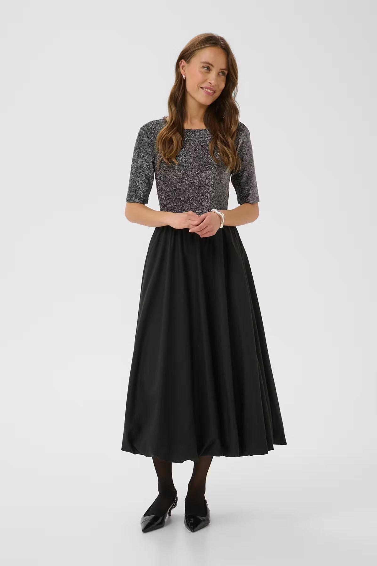 KAFFE KIRSTEN GLITTER DRESS