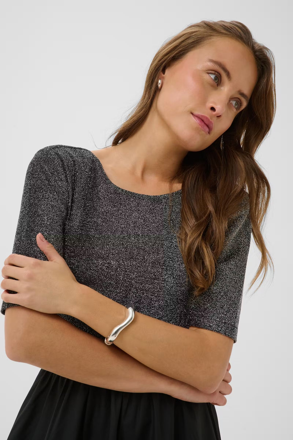 KAFFE KIRSTEN GLITTER DRESS