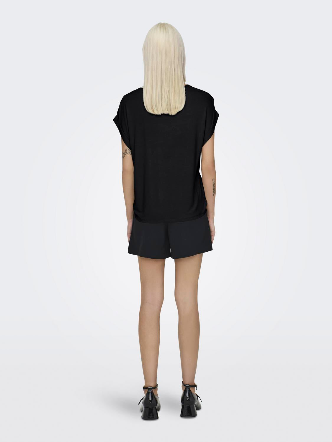 ONLY LIEKE S/S SATIN MIX TOP