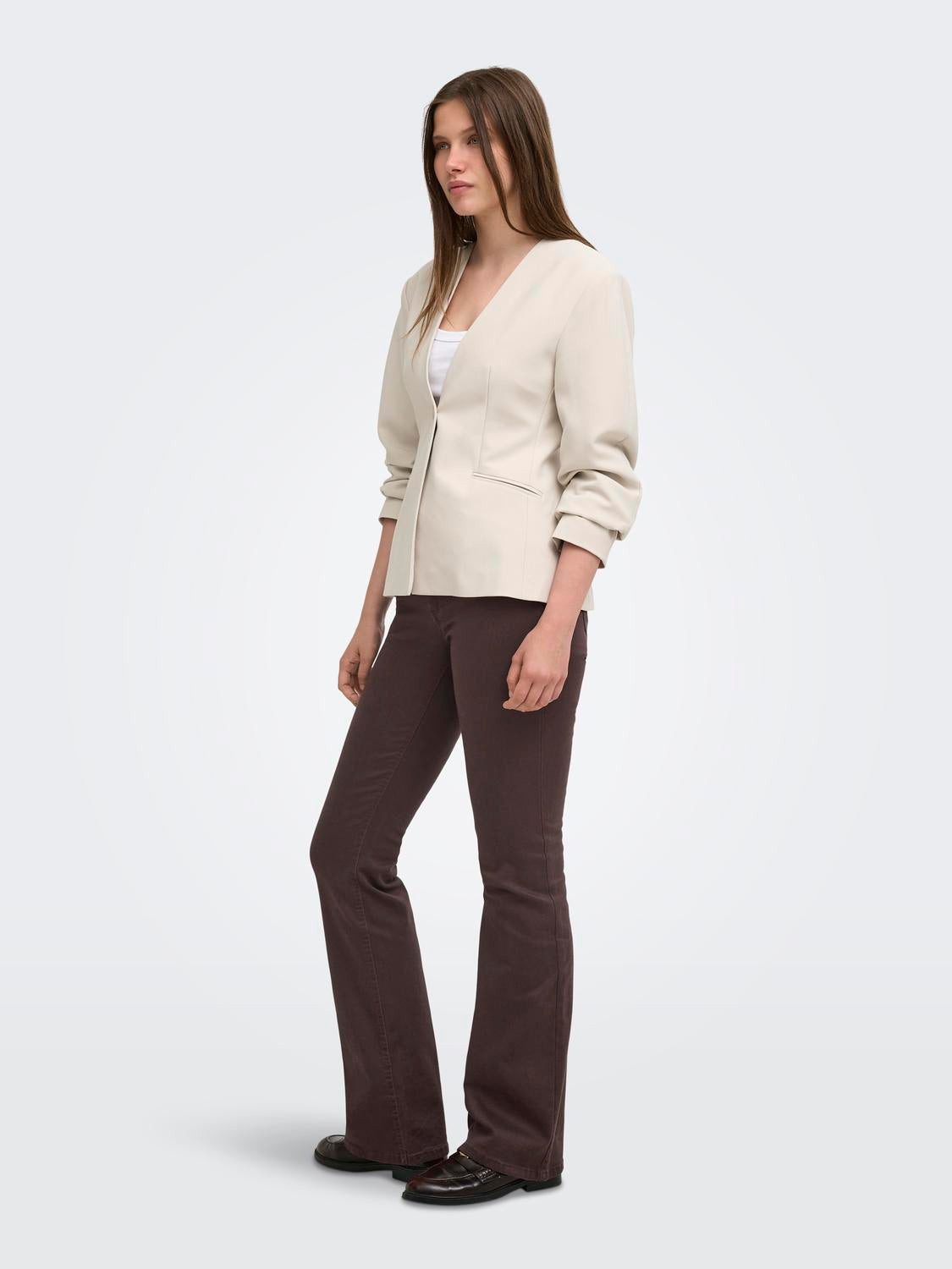ONLY BLUSH MID FLARED COLOUR PANT PNT NOOS